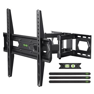 lot 39358 image: USX MOUNT TV Wall Mount for 32-65 inch Flat ScreenLED4K TVs up to 110lbs, Full Motion TV Bracket, SwivelTilt TV Mount with Articulating Dual Arms, Max VESA 400x400mm, Fits 1216 Wood Stud