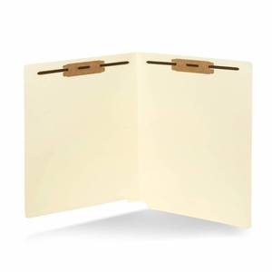 lot 39417 image: 50 End Tab Fastener File Folders - Reinforced Straight Cut Tab - Designed to Organize Standard Medical Files and Office Documents - Letter Size, Manila, 50 Pack