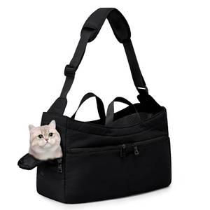 lot 39432 image: Pet Carrier Bag for Cats and Dogs - Soft Sided Small Portable Foldable Comfortable with Small Pet Cats Dogs Rabbits Fragrance Pigs Airline Approved, Up to 9 lbs, Black