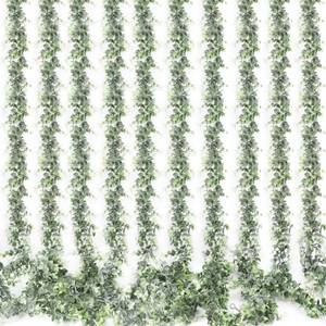 lot 39489 image: Whonline 10 Packs Eucalyptus Garlands 57ft Artificial Greenery Garland, Fake Hanging Vines for Wedding Backdrop Arch Table Wall Party Home Decor