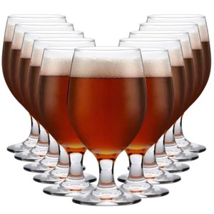 lot 39494 image: Ufrount 13 OZ Red&White Wine Glasses,Clear Water Goblets Set of 12,Multi-purpose Water Goblet Glasses Dessert Port Short Stemmed Drinking Glass for Party,Wedding,Home Bar