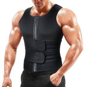 lot 39506 image: A Choice Sauna Vest Waist Trainer for Men - Mens Sauna Suit Double Sweat Belt Body Shaper for Belly Fat Slimming Gym Workout Faja Para Hombre Size Small
