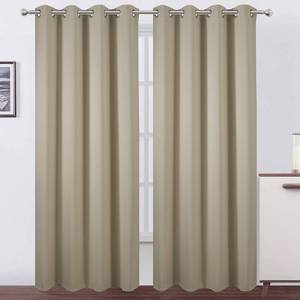 lot 39520 image: LEMOMO Blackout Curtains 52 x 84 InchBeige Curtains Set of 2 PanelsRoom Darkening Curtains for Bedroom and Living Room