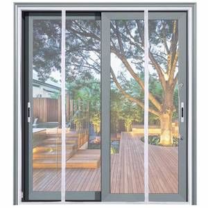lot 39523 image: Mag-Connexion Fiberglass Screen Door  Bug & Mosquito, Fire and Rip Proof, Kids & Pets Friendly (74x81 - Fits Sliding Doors Size up to 72x80, White)