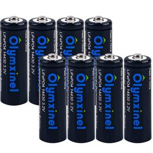 lot 39831 image: Olymxinel 14430 3.2 Volt Rechageable Solar Battery - 45AA 500mAh LiFePO4 Battery for Outdoor Solar Lights,Tooth Brush, Shaver (8)