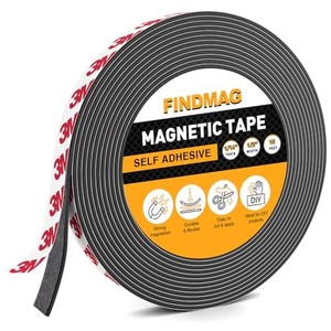 lot 39833 image: FINDMAG Magnetic Tape, 15 Feet Magnet Tape with Strong Self Adhesive Flexible Magnetic Strip Magnet Tape Roll Perfect for Craft and DIY Projects, whiteboards & Fridge Organization - 12 Inch