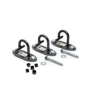 lot 39860 image: The Anchor Gym Anchor Gym-Mini H1 (Set of 3) - Wall Mounted Modular Hooking Platform for Resistance Bands, Suspension Straps, Stretch Straps, and Large Loop Bands