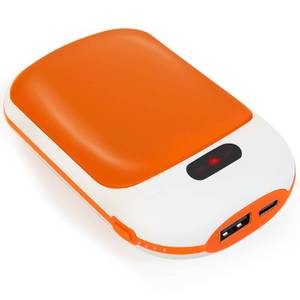 lot 39861 image: Portable Hand Warmers, 10000mAh Rechargeable Electric Hand Warmer and Power Bank, Pocket Size, Double-Sided Heating, 3 Heat Levels Up to 131°F, 12hrs Long Lasting, Winter Gift for Men Women(1-Pack, O)