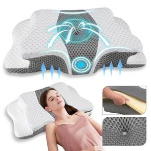 lot 39886 image: Pain Relief Cervical Pillow for Neck Support,Adjustable Ergonomic Pillow Cozy Sleeping,Odorless Orthopedic Memory Foam Pillows,Contour Bed Pillow for Side Back Stomach Sleeper