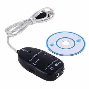 lot 39888 image: USB Guitar Cable Guitar to USB Interface Cable Link Audio for PC Recording Adapter