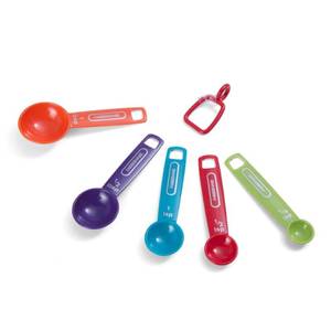 lot 39889 image: Farberware Professional Plastic Measuring Spoons, Set of 5, Colors may vary