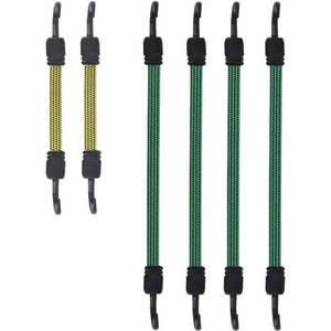 lot 39892 image: XSTRAP STANDARD 6PCS Flat Bungee Cord Set, Elastic Straps with Hooks, Heavy-Duty Cord for Camping, Rack Roof, Trailer, and Cargo