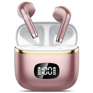 lot 39904 image: Wireless Earbuds Bluetooth Headphones 5.3 Bass Stereo Earphones, 40H Playtime Ear Buds with LED Power Display, Bluetooth Earbud with Noise Cancelling Mic IPX7 Waterproof Earbuds for iOS Android