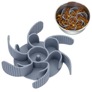 lot 39910 image: Keegud Slow Feeder Dog Bowls Insert 36 Octopus Suction Cups Super Firm Eating Bowl Cuttable for Large Breed and Medium Size Compatible with Regular Elevated (Turbine)