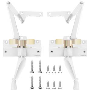 lot 39920 image: Split Arm Operator, Window Crank Replacement, Left Hand and Right Hand with Window Crank Handles, Fits Perma-Shield Casement Windows Manufactured from 1982 to 1995(White)