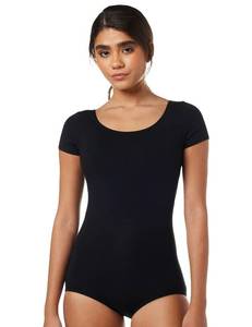 lot 39922 image: Capezio Womens Classic Short Sleeve Leotard,Black,Small
