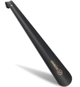 lot 39942 image: ZOMAKE Shoe Horn Long Handle for Seniors - 16.5 Long Metal Shoehorn for Boots - Exta Long Steel Shoe Horns for Men Women Kids
