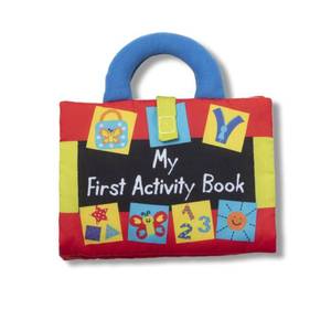 lot 39969 image: Melissa & Doug K��s Kids My First Activity Book 8-Page Soft Book for Babies and Toddlers - Early Learning Developmental Plush Soft Activity Book
