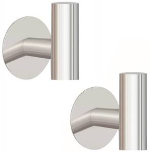 lot 39974 image: Biomoty Brushed Nickel Adhesive Wall Hooks 2 Packs, Heavy Duty Sticky Towel Hooks for Bathroom Kitchen Door, Wall Mounted Stick on Hook for Coat Towels Keys Robe (Brushed Nickel)