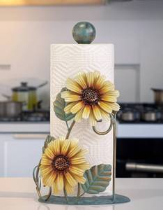 lot 39977 image: Paper Towel Holder- Indoor Decorative Accent and Practical Accessory for Kitchen & Dining-Beautifully Designed Rustic Farmhouse Stand