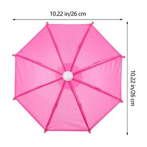 lot 40003 image: Orange & Green Alipis Mini Umbrella Colorful Doll Umbrella 43cm Drink Umbrellas Cocktail Picks DIY Umbrella Ornament Decorations Dollhouse Cute Tiny Mini Parasol Photo Props 5Pcs