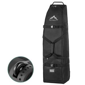 lot 40012 image: Himal Outdoors Soft-Sided Golf Travel Bag with Wheels- Heavy Duty 600D Polyester Oxford Wear-Resistant, Excellent Zipper Universal Size