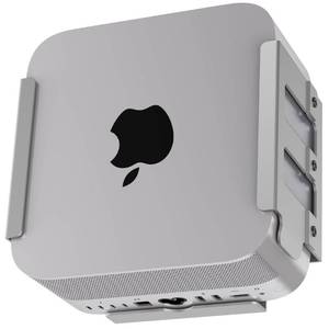 lot 40083 image: Mac Studio Mount, IFCASE Heat Dissipation Design Anti-Scratch Inner Aluminum Under Desk, Wall Mount Stand for Mac Studio M2 M1 Max, Ultra (Silver)