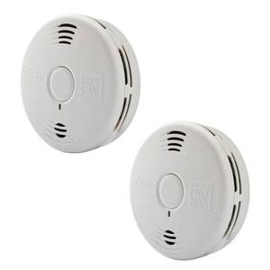 lot 40113 image: Kidde Smoke Detector & Carbon Monoxide Detector Combo with 10-Year Battery, 2 Pack