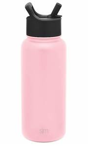 lot 40117 image: Simple Modern Water Bottle with Straw Lid Vacuum Insulated Stainless Steel Metal Thermos  Reusable Leak Proof BPA-Free Flask for Gym, Travel, Sports  Summit Collection  32oz, Light Pink