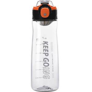 lot 40120 image: Doseno 27OZ Reusable Plastic Water Bottle, Clear with Measurements, Sports Bottle for Running, Gym, Hiking, Black