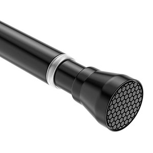 lot 40122 image: SISELBA 28-48 Inch Adjustable Stainless Steel Anti-Slip Spring Tension Small Shower Curtain Rod - No Drilling, 78 Tension Rod for Bathroom Bedroom Doorway Closet Door