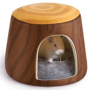 lot 40164 image: Glittme Guinea Pig Hideout, 2 in 1 Guinea Pig Bed with Removable Pad, Washable Bunny Bed, Foldable Guinea Pig Accessories for Guinea Pig Cages, Guinea Pig, Bunny, Hamster, Hedgehog, Rabbit