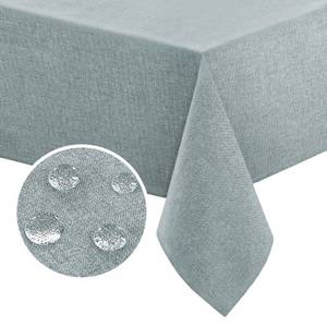 lot 40177 image: FantasDecor Linen Textured Table Cloths Rectangle Tablecloth Waterproof Spill-Proof Wrinkle Free Rectangular Cover for Dining Room and Outdoor Use, Navy, 60 x 102 Inch