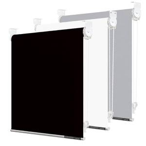 lot 39361 image: LINKCOO 90% Blackout Roller Window Shades, Room Darkening Window Blinds with Thermal Insulated Fabric, Corded Roll Pull Down Shades for Home and Office (Black - Width 45, Max Drop Height 79)