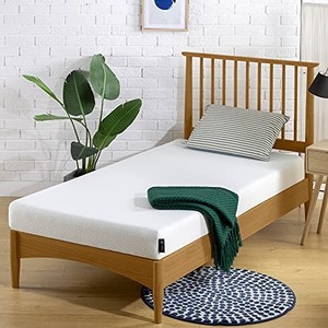 lot 39373 image: ZINUS 5 Inch Memory Foam Mattress, Narrow Twin, Fiberglass Free, Bunk Bed, Trundle Bed, Day Bed Compatible, White