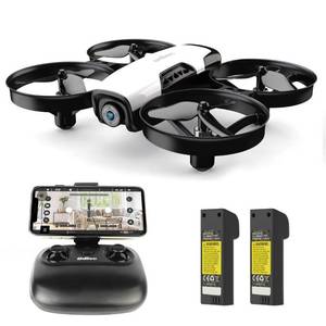 lot 40197 image: Cheerwing U61S Mini Drones with Camera for Kids and Adults 720P HD 2.4Ghz Rc Quadcopter WiFi Fpv Drone with Altitude Hold,2 Batteries White