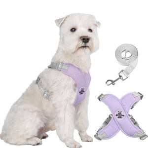 lot 40234 image: FEimaX Dog Harness Pet X Frame No Pull Step-in Harnesses with Leash Set, Adjustable Reflective Choke Free Puppy with Padded Vest for Small, Medium Dogs and Cats Walking Training