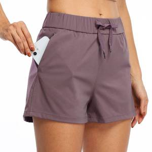 lot 40279 image: Willit Womens Shorts Hiking Athletic Shorts Yoga Lounge Active Workout Running Shorts Comfy Casual with Pockets Brown M