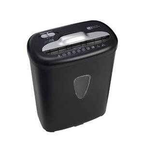 lot 39469 image: Amazon Basics 8 Sheet Cross Cut Paper and Credit Card Shredder with 4.1 Gallon Bin, Black