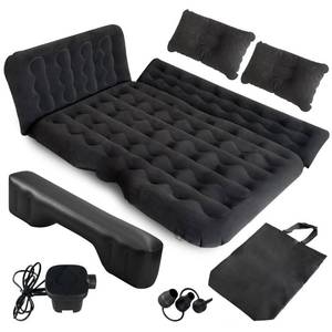 lot 40364 image: HNXKB SUV Air Mattress Camping Bed - Car Mattress Back Seat Portable Foldable Car Air Bed SUV Sleeping Pad Car Bed Mattress for Sedan SUV Truck, Full(Black)