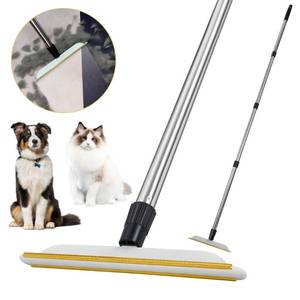 lot 40393 image: Hsaiiae 60 Adjustable Long Handle Metal Pet Hair Remover, Pet Hair Rake, Rug Rake, Durable Carpet Rake for Pet Hair Removal, Lint Remover Scraper for Rugs, Mats, Couch, Stairs, Black