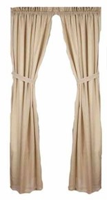 lot 40397 image: Home Collection by Raghu 2-Piece Heirloom Panels, 84 by 86-Inch, Cream