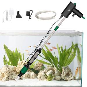 lot 40422 image: AQQA Fish Tank Cleaner,Rechargeable Electric Aquarium Gravel Cleaner,Powerful Adjustable Water Flow Aquarium Gravel Cleaner,Fish Tank Gravel Vacuum for Wash Sand, Water Changing Freshwater Saltwater