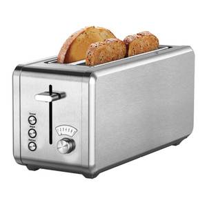 lot 40426 image: WHALL Stainless Steel Toaster, Extra-Wide Slot of 1.5 in, 7 Bread Shade Settings, BagelDefrostCancel Function, Removable Crumb Tray