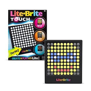 lot 40431 image: Lite-Brite Touch - Create, Play and Animate - Light Up Portable Stem Sensory Learning Toy, Creative Art Stem Toy for Girls, Boys, Unisex, Toddler, Holiday, Birthday, Gift, Ages 6