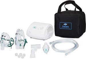 lot 40477 image: Nebulizer Machine for Adults Kids,Portable Nebulizer, Jet Nebulizers Personal Steam Inhaler Cool Mist Compressor System Truneb Carry Bag