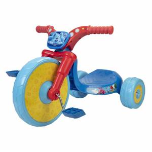 lot 40527 image: Blues Clues & You Ride-On 10 Fly Wheels Junior Cruiser Tricycle with Sounds - Toddler Bike Trike, Ages 18-36M, for Kids 33-35 Tall - 35 lbs. Weight Limit