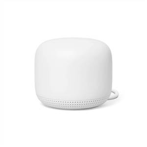 lot 29975 image: Nest WiFi Point - Wi-Fi Extender and Smart Speaker - Works with Nest WiFi and Google WiFi Home Wi-Fi Systems - Requires Router Sold Separately - Snow