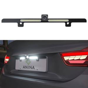 lot 29976 image: Anina License Plate Backup Camera WNight Vision 36 LED Lights Reverse Rear View Camera Universal for Pickup Truck Car SUV with Optional Guideline No Drill Installation Waterproof