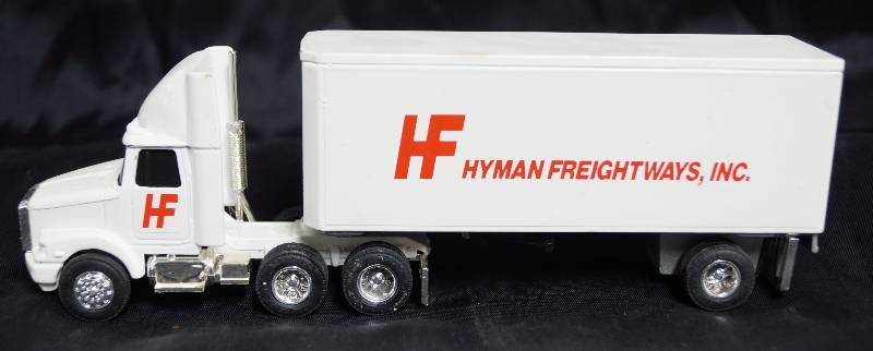 lot 7053 image: ERTL - Die Cast Truck and Trailer - HYMAN FREIGHWAYS, INC. - Nice